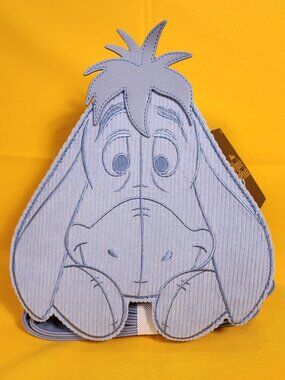 Loungefly Disney Winnie the Pooh Eeyore Corduroy Convertible Mini Backpack NEW